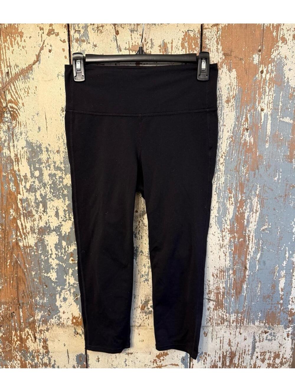 Athleta Cropped Black Leggings, Womens size Small